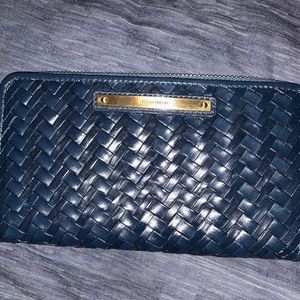 NWOT Brahmin Suri zip around wallet teal